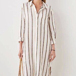 Rails Val Dress - Hermosa Stripe Linen Maxi Dress Size Small Retail $238